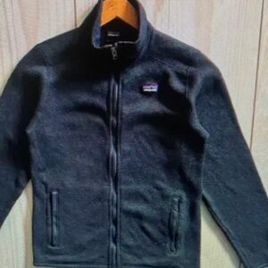Kids Black Fleece Jacket